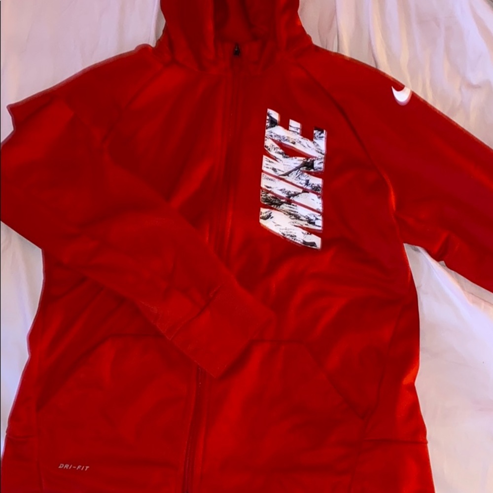 YOUTH Red Nike Hoodie